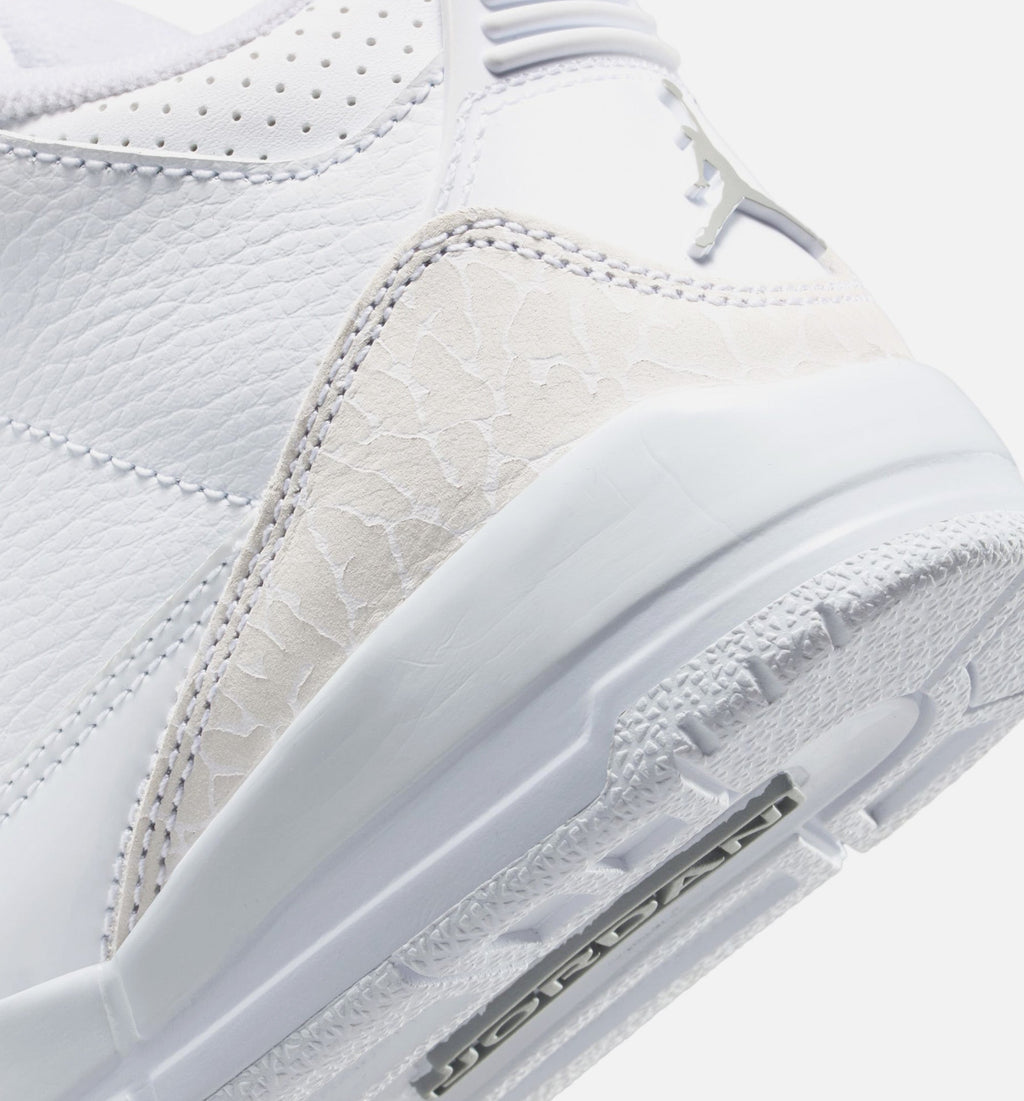 Air Jordan 3 Retro "White and Silver" Little Kids' Shoe – White/Metallic Silver