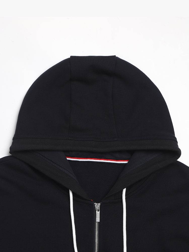 Colorblock Four-Bar Hoodie | Thom Browne