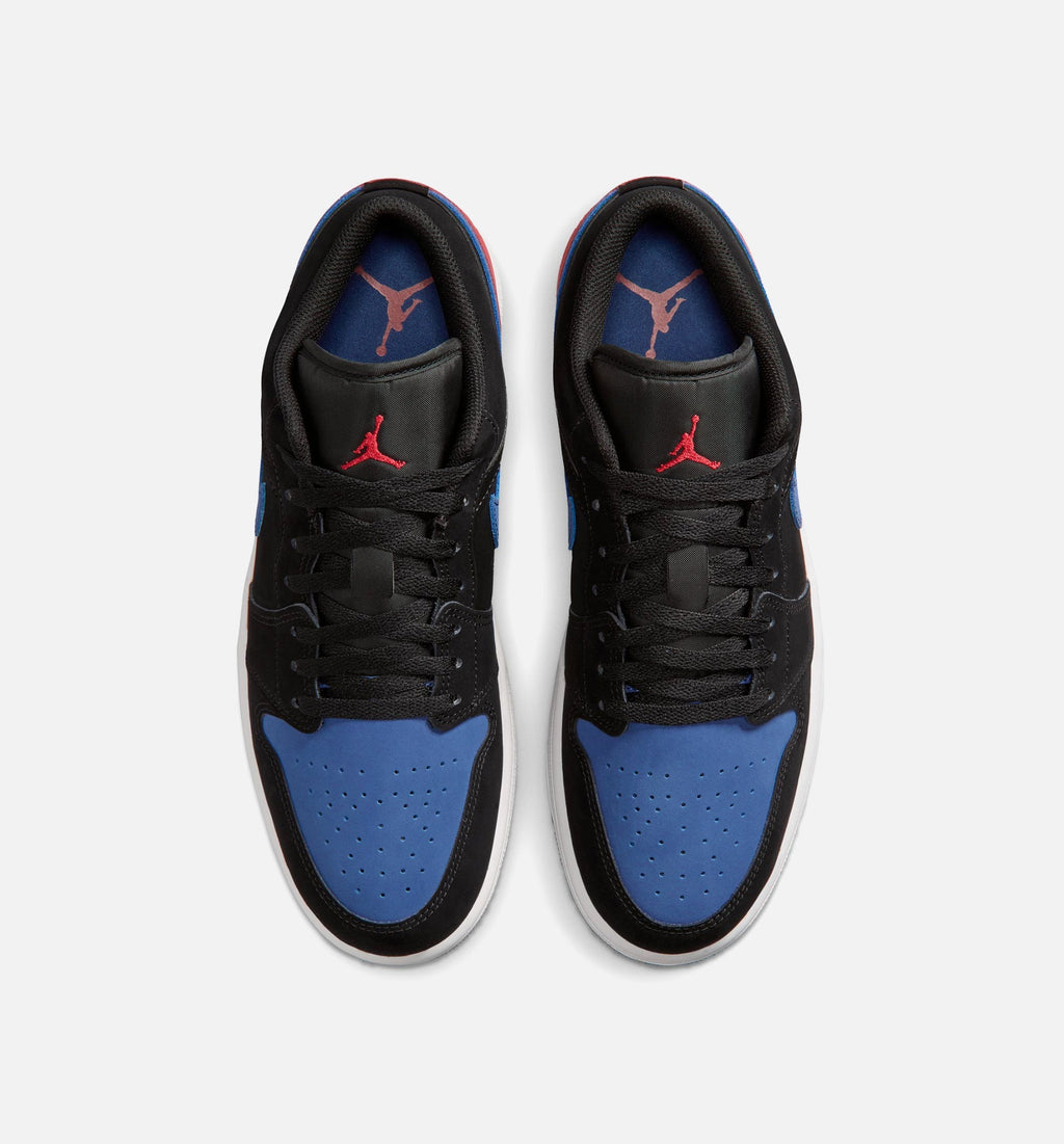 Air Jordan 1 Low Men's Sneakers - Black / Summit White / True Blue / Varsity Red