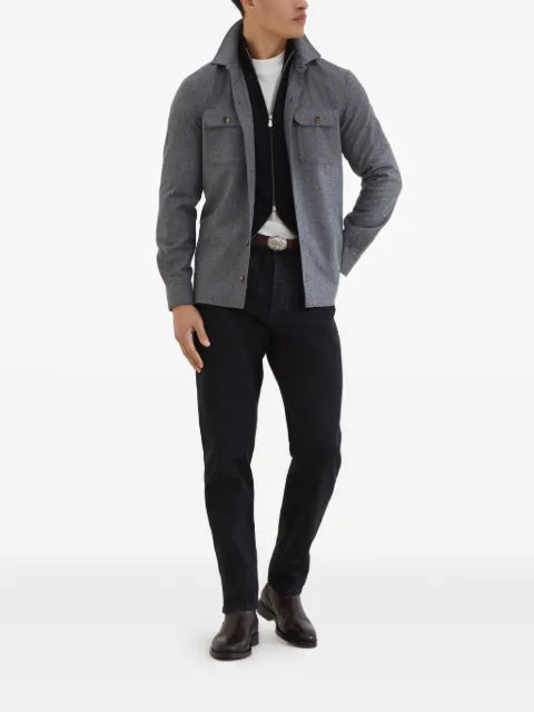 Brunello Cucinelli cashmere and silk lightweight cardigan with zipper