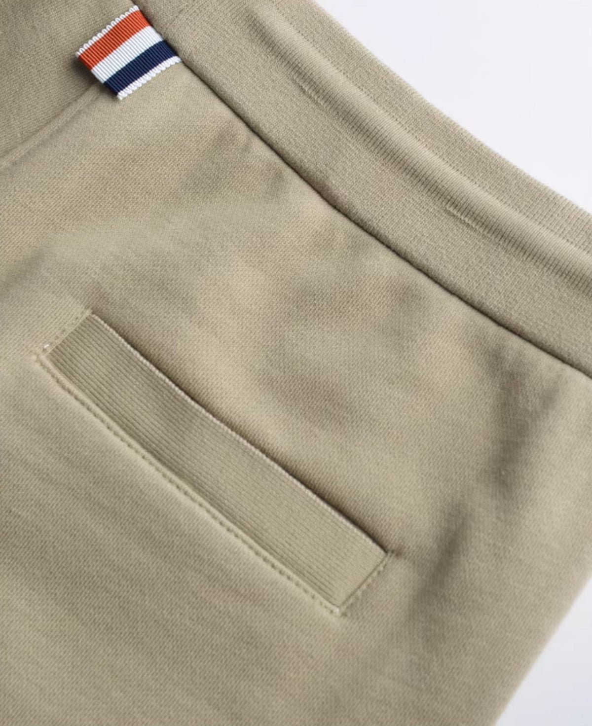 Thom Browne Style Men's Casual Sweatpants - Cotton Signature Four-Bar Detail