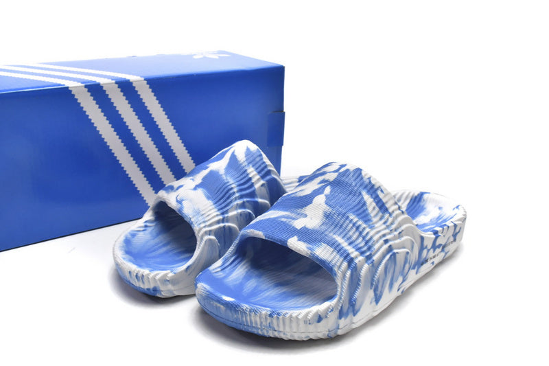 Adidas Originals Adilette 22 Slides Blue White Reps Sneaker HP6528