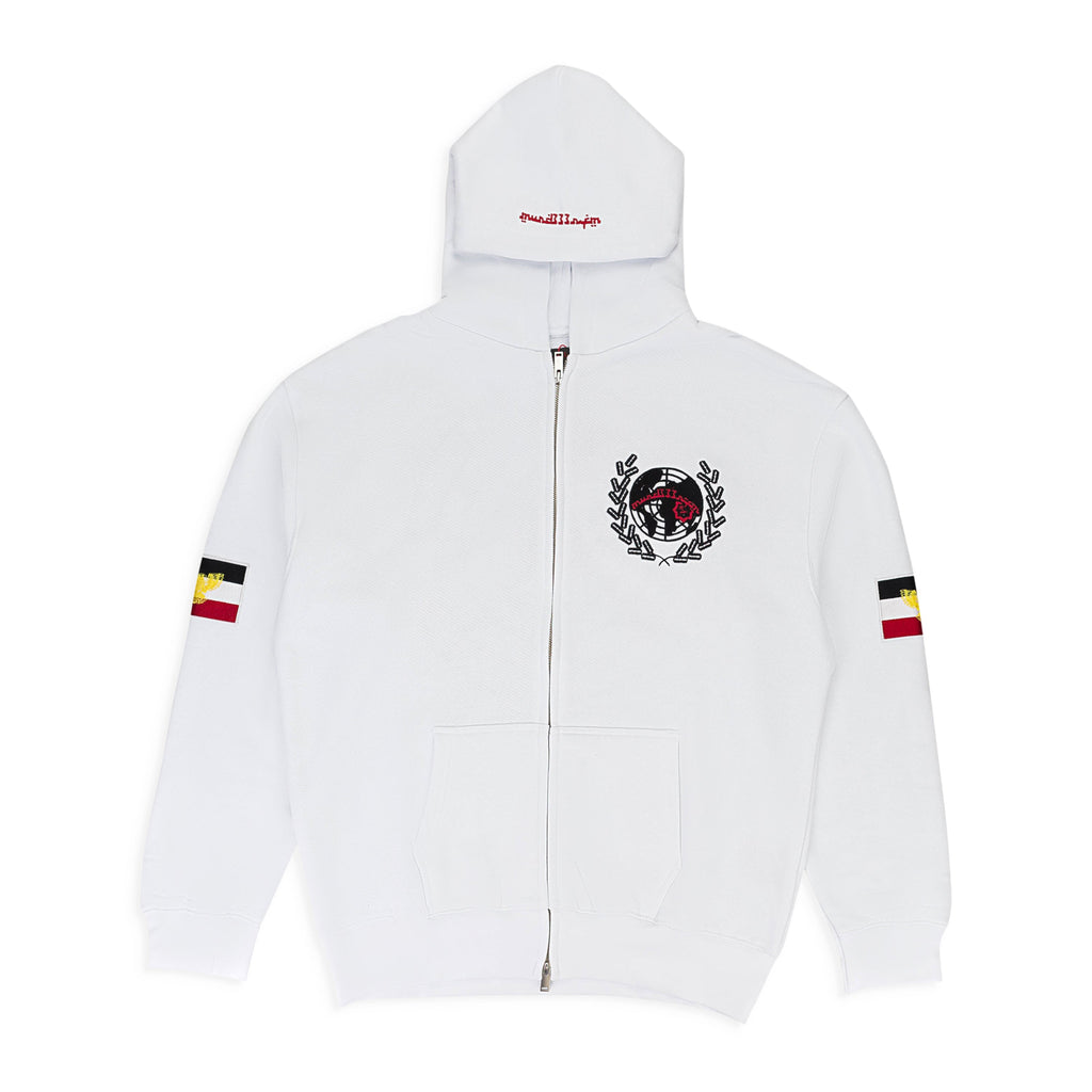 MURD333R.FM WHITE PEACEMAKER 2 HOODIE