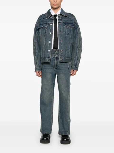 Feng Chen Wang deconstructed denim jacket