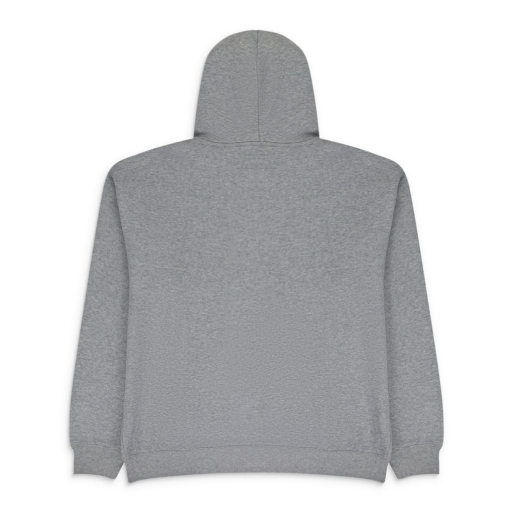HEATHER GREY ZIP UP ESSENTIAL HOODIE