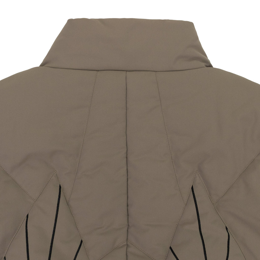 GRAY EMBROIDERED BOMBER