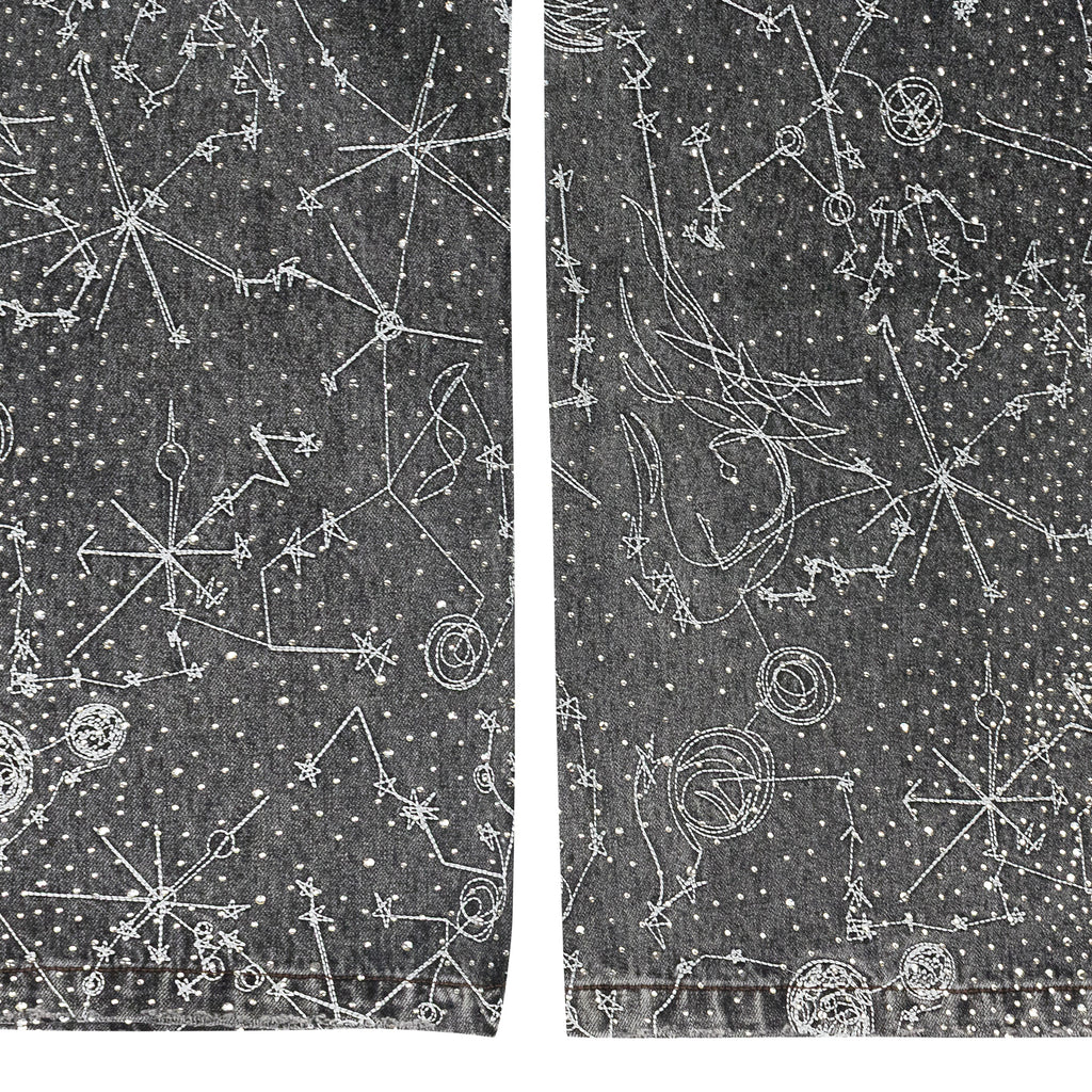BLACK 20K ZODIAC DIAMOND DENIM