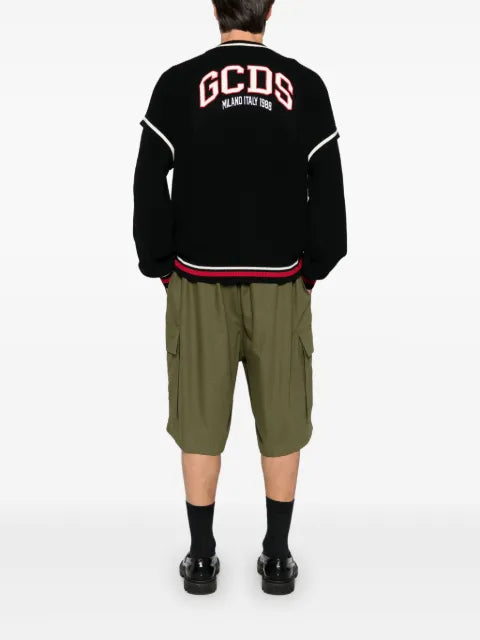 GCDS logo knit cardigan
