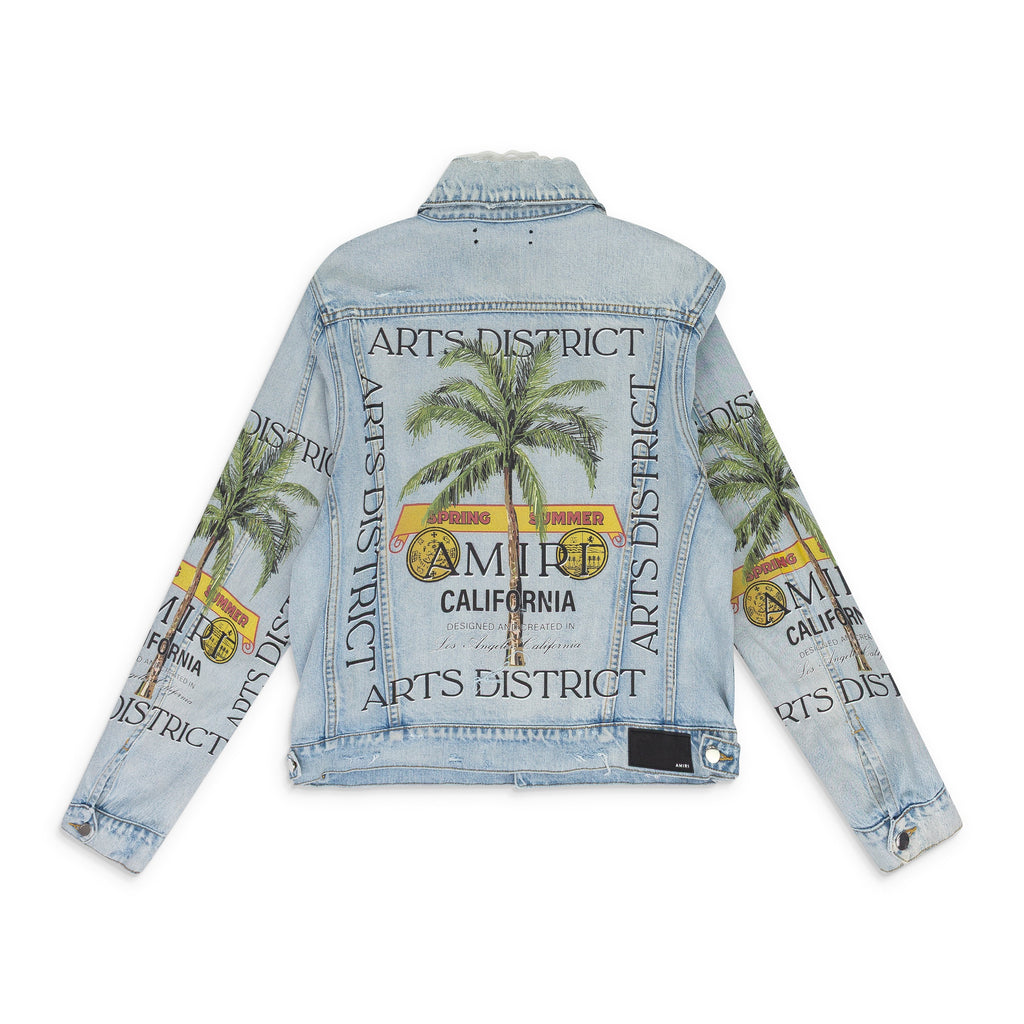 Light Indigo Rum Label Trucker Jacket