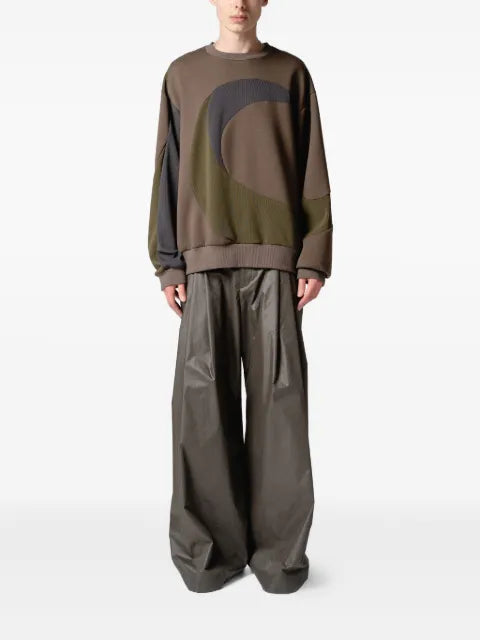 Yoshiokubo panelled crew-neck sweatshirt