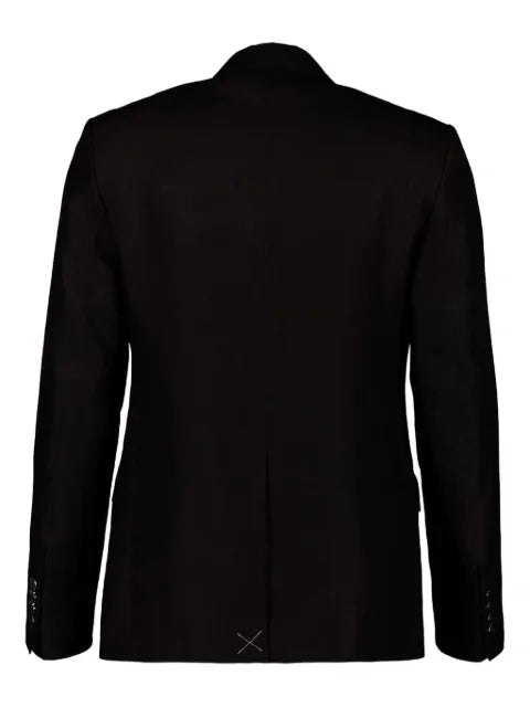 Dolce & Gabbana single-breasted two-button linen jacket