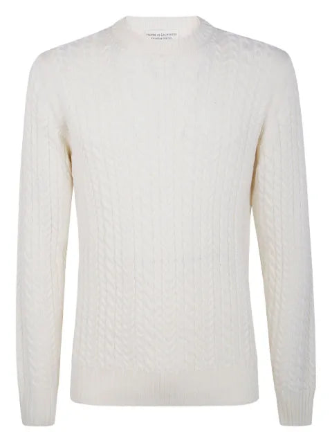 Filippo De Laurentiis cable-knit merino-wool sweater