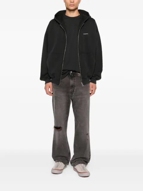 COLE BUXTON zip hooded knitwear