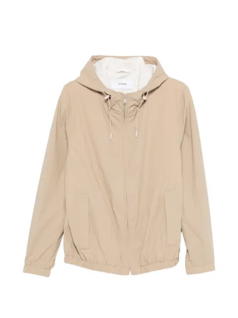 Lardini hooded jacket with zip fastening