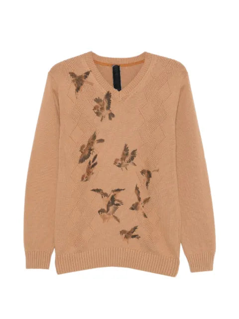 Ka Wa Key V-neck diamond sweater