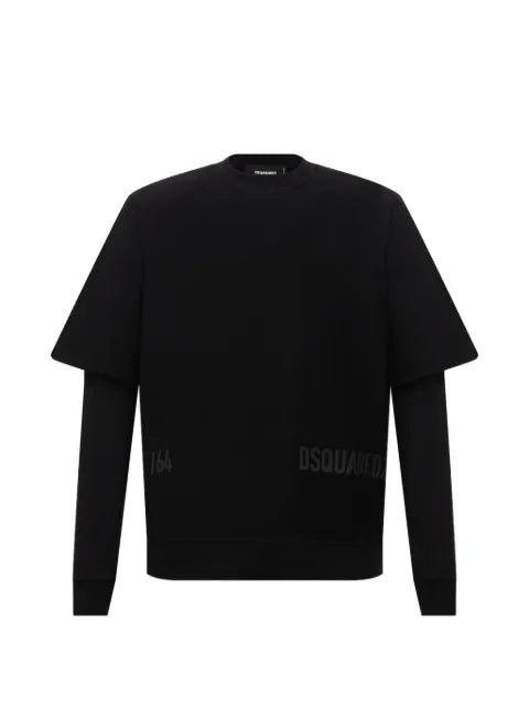 DSQUARED2 double-layer logo sweatshirt
