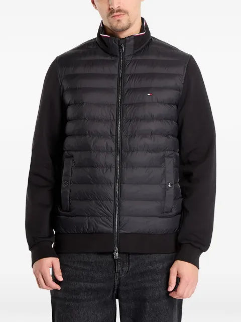 Tommy Hilfiger quilted-panel zip-up jacket