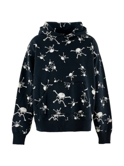 SAINT MXXXXXX skull-print hoodie