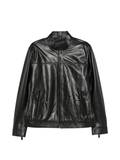 SERGIO MORETTI FIRENZE zip-up leather jacket