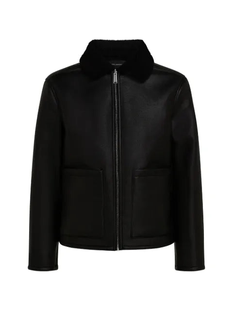 Karl Lagerfeld faux-shearling reversible jacket