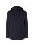 Zegna navy blue microfiber Motorin 300cc car coat