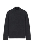 Closed ribbed-knit sweater