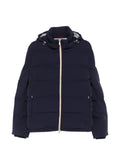 Brunello Cucinelli stretch bonded nylon down jacket with detachable hood