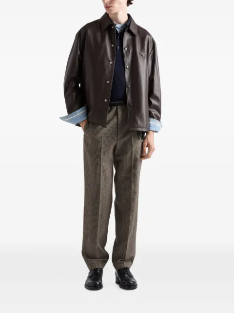 Prada Nappa leather shirt