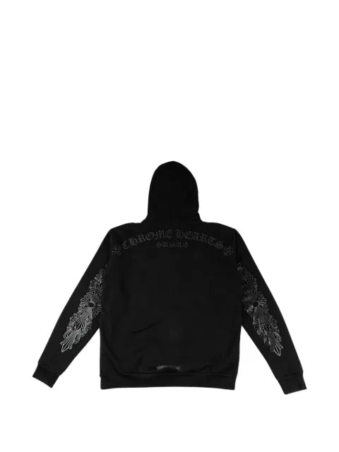 Chrome Hearts Horseshoe floral hoodie