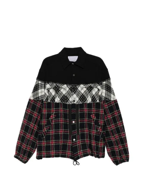 Kolor patchwork shirt jacket