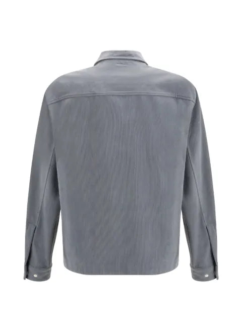 Laminar zip-up corduroy shirt jacket