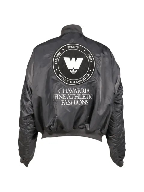 adidas x Willy Chavarria logo-patch bomber jacket
