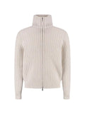 Gran Sasso ribbed-knit zip-up cardigan