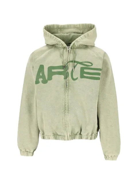 Arte Antwerp logo-print washed jacket