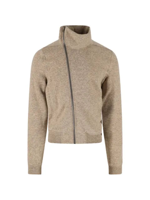 Rick Owens Tower Bauhaus asymmetric-zip funnel-neck sweater