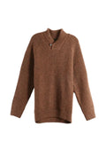 Barbour ribbed-knit shawl-collar sweater