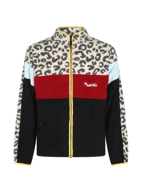 Mauna Kea leopard-print colour-block jacket
