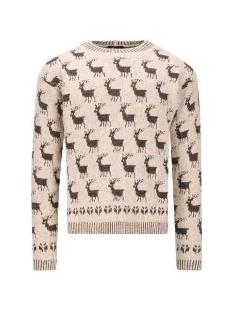 Moncler Grenoble Moose jacquard sweater