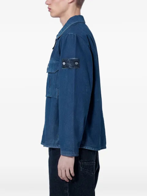 Stone Island zip-up chest-pocket jacket