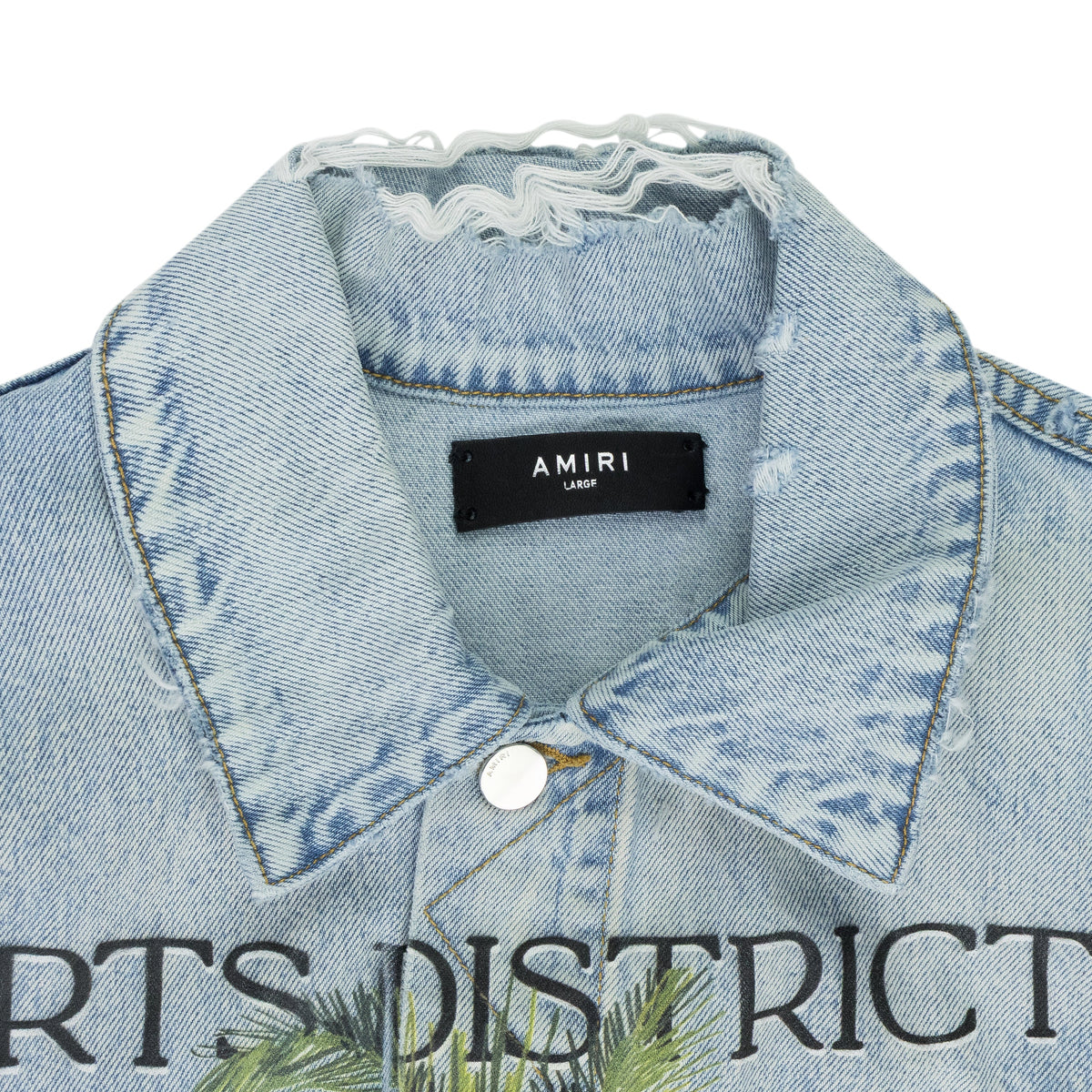 Light Indigo Rum Label Trucker Jacket