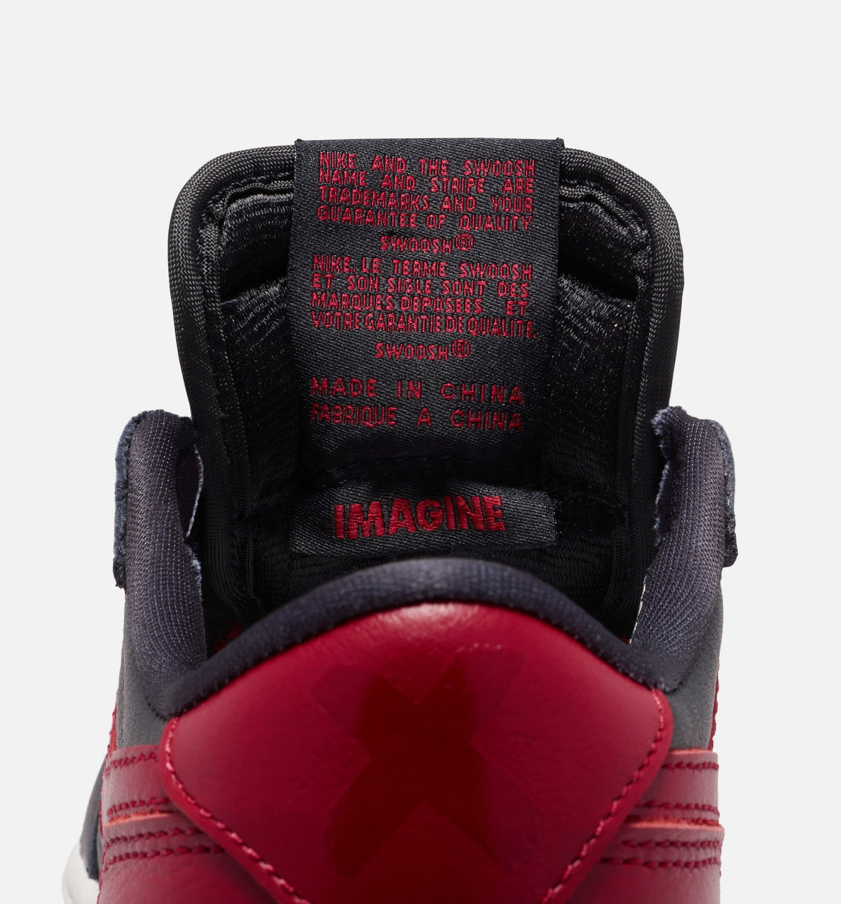Air Jordan 1 Retro Low OG Banned Grade School Lifestyle Shoe - Black/Black/Varsity Red/Summit White