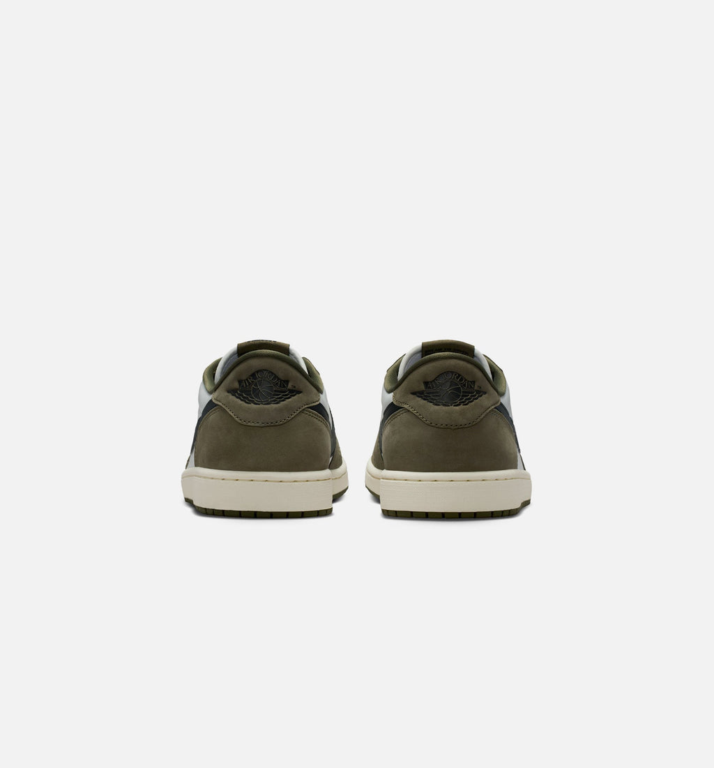 Air Jordan 1 Low OG Men's Lifestyle Shoes - Medium Olive x Summit White