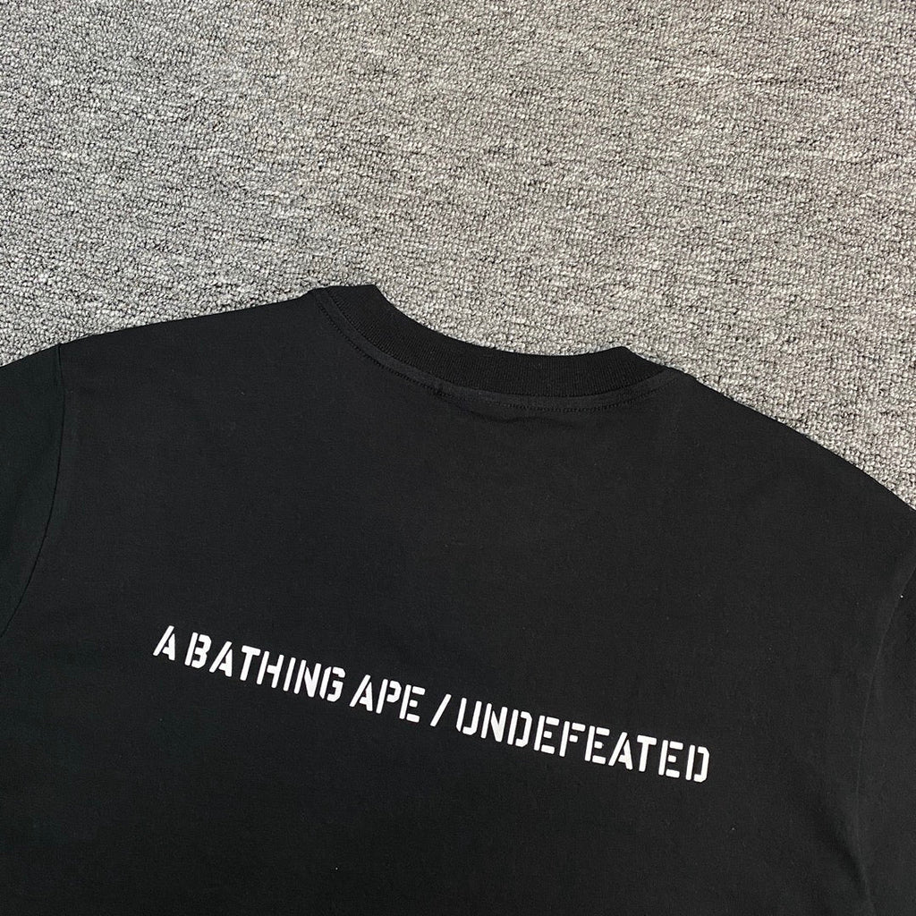 BAPE × UNDEFEATED Green Camo Ape Head Collab Oversized Unisex T-Shirt