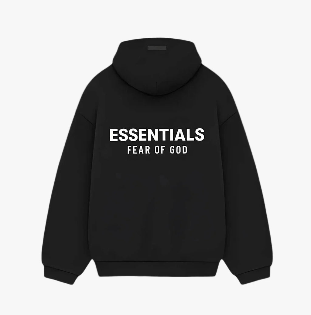 Essentials Fear Of God Fleece Hoodie Black
