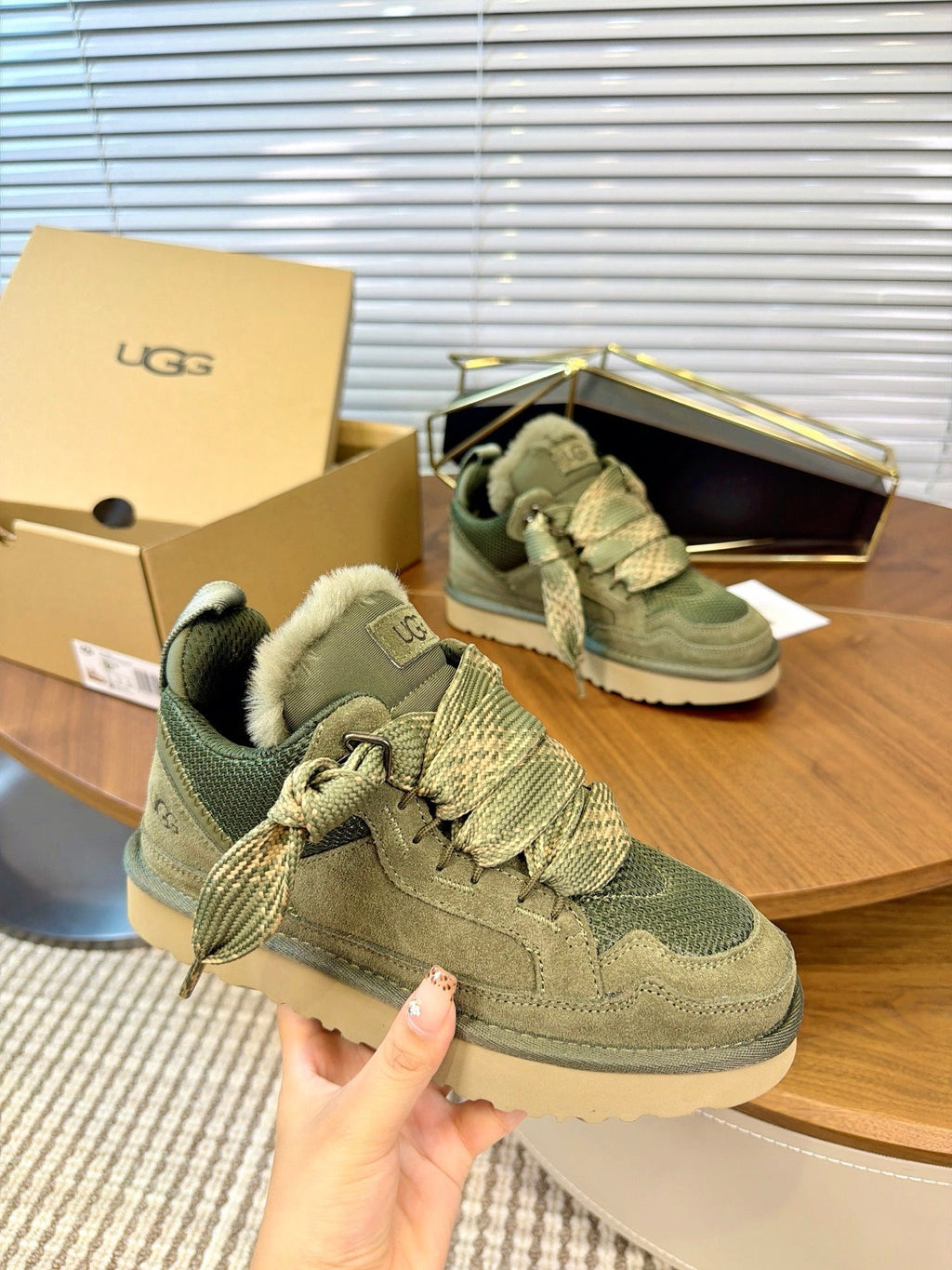 UGG Sage Mel Suede Mesh Low-Top Shoes