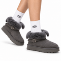 UGG Classic Mini Heritage Fluff Buckle Boots