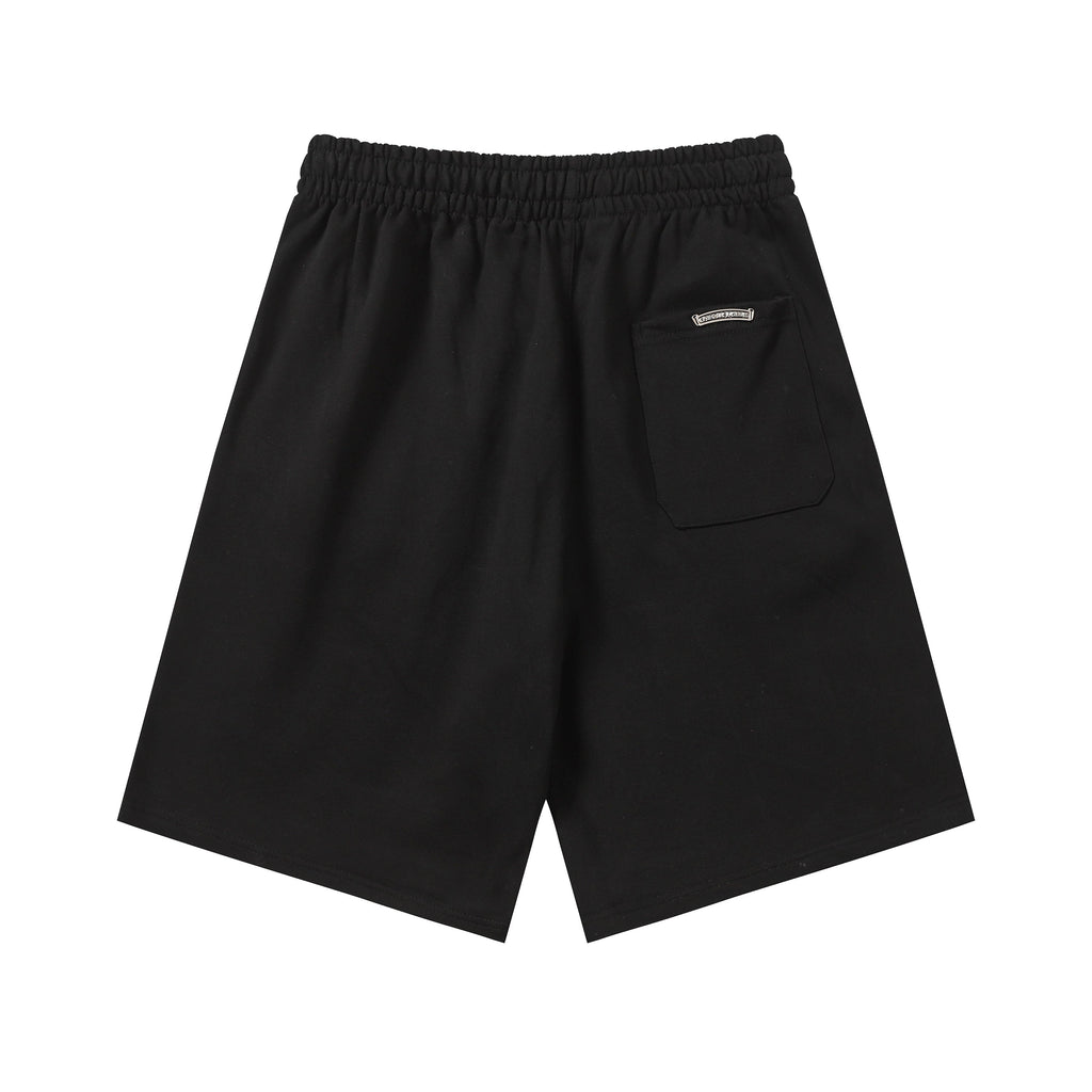 Chrome Hearts Cemetery Leather Cross Patch Paper Jam Shorts
