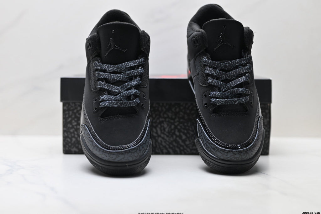 Air Jordan 3 Retro Triple Black Sneakers