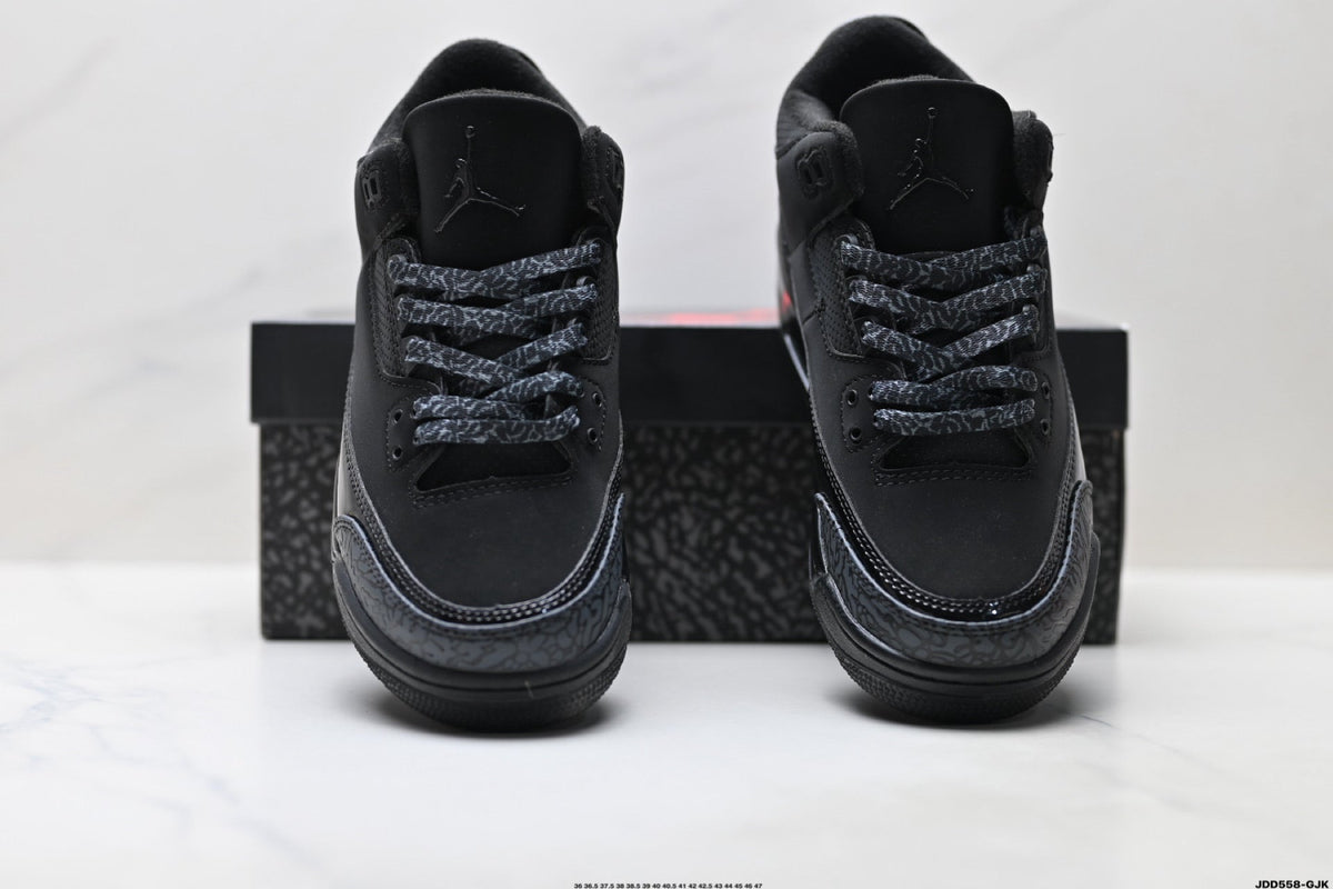 Air Jordan 3 Retro Triple Black Sneakers
