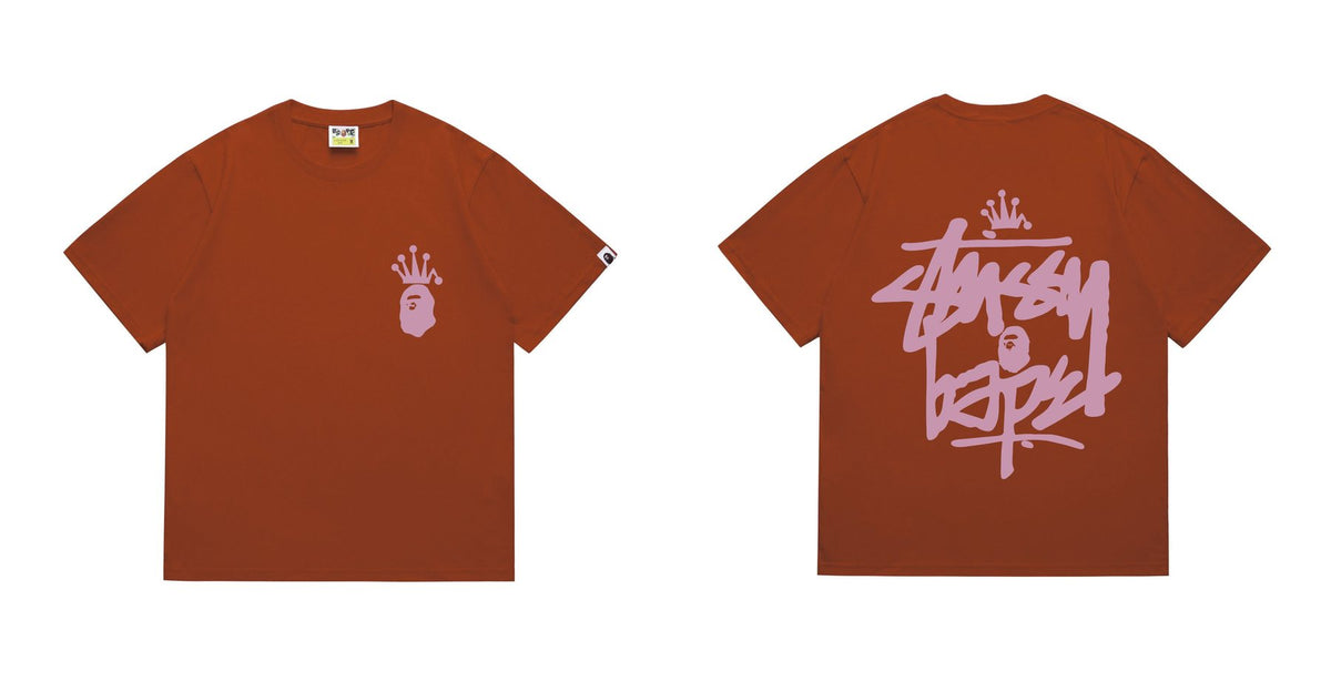 BAPE Crowned Ape Back Graphic Short-Sleeve T-Shirt